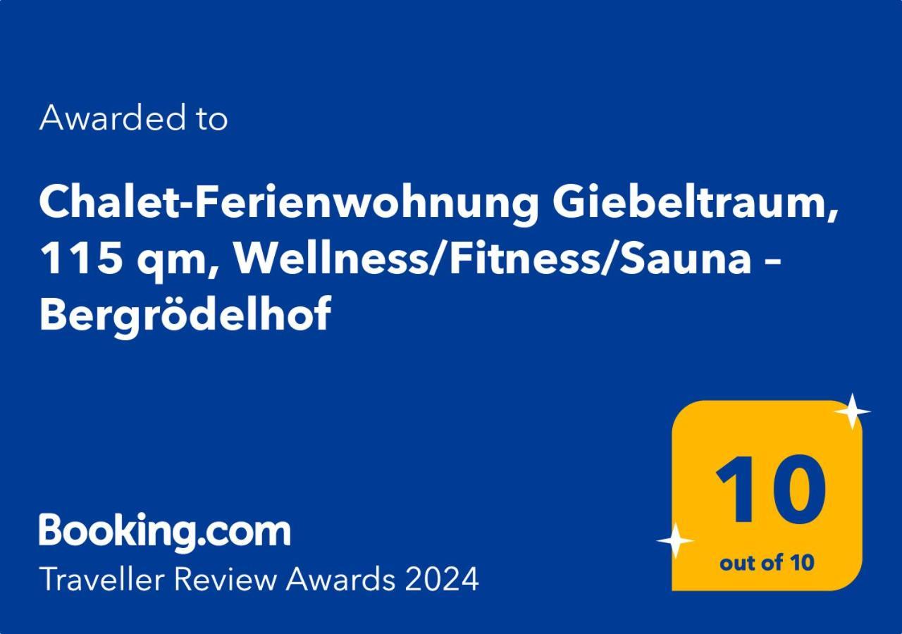 Chalet-Ferienwohnung Giebeltraum, 115 Qm, Wellness/Fitness/Sauna - Bergroedelhof Feilitzsch エクステリア 写真